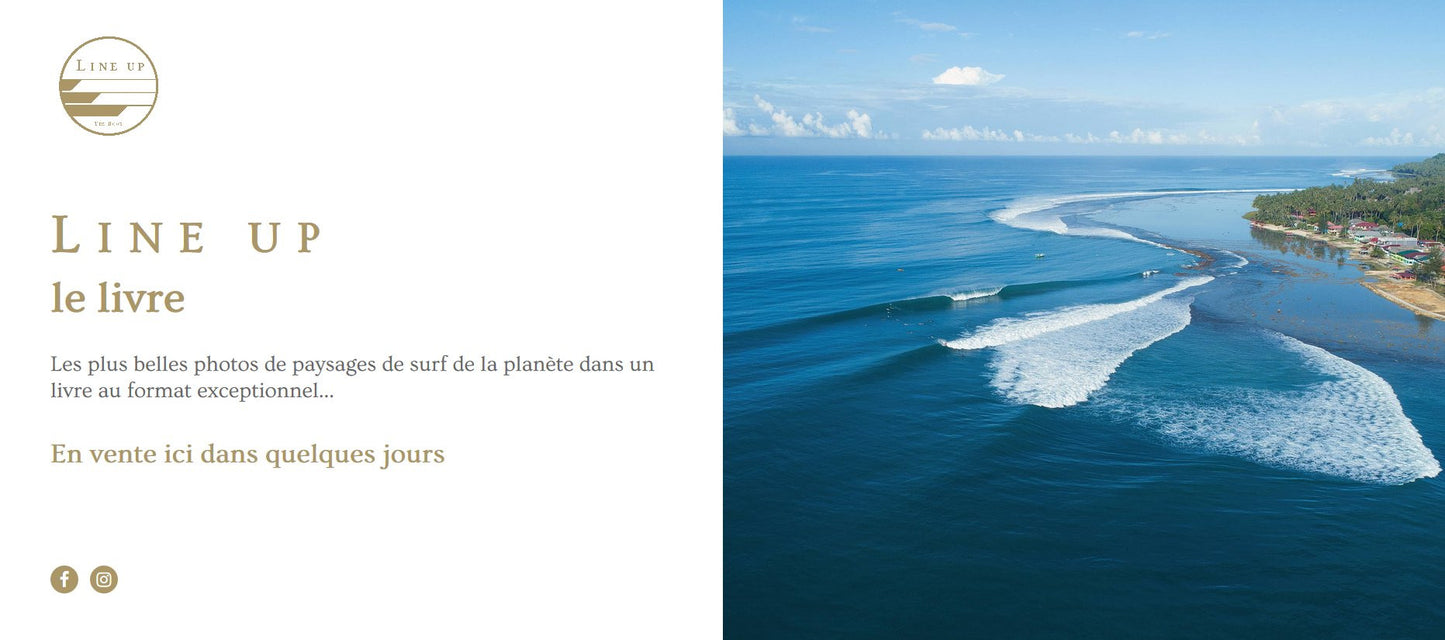 Livre Line Up - Les plus belles vagues du monde